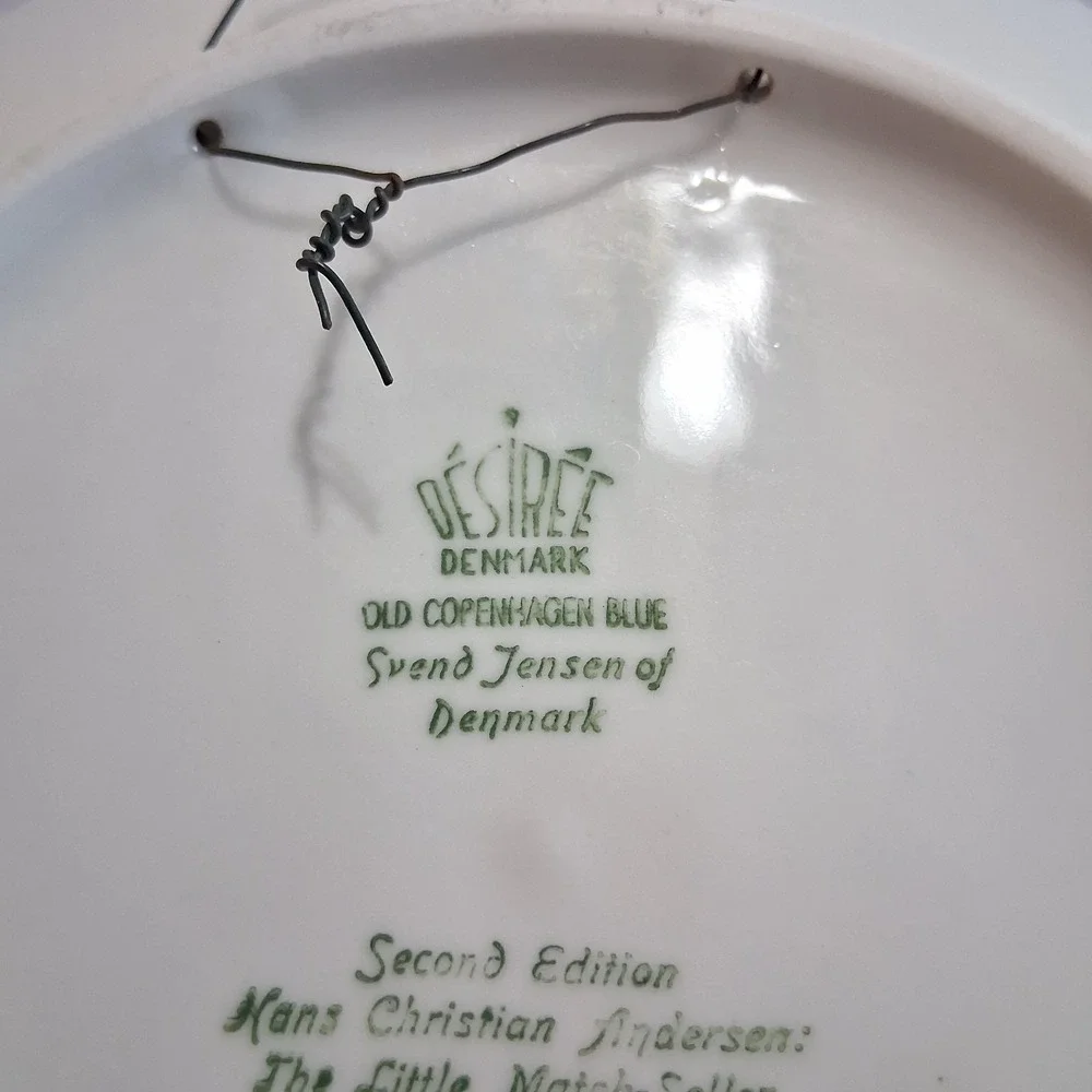 1971 Desiree Christmas Plate The Little Match Girl Denmark 7.5